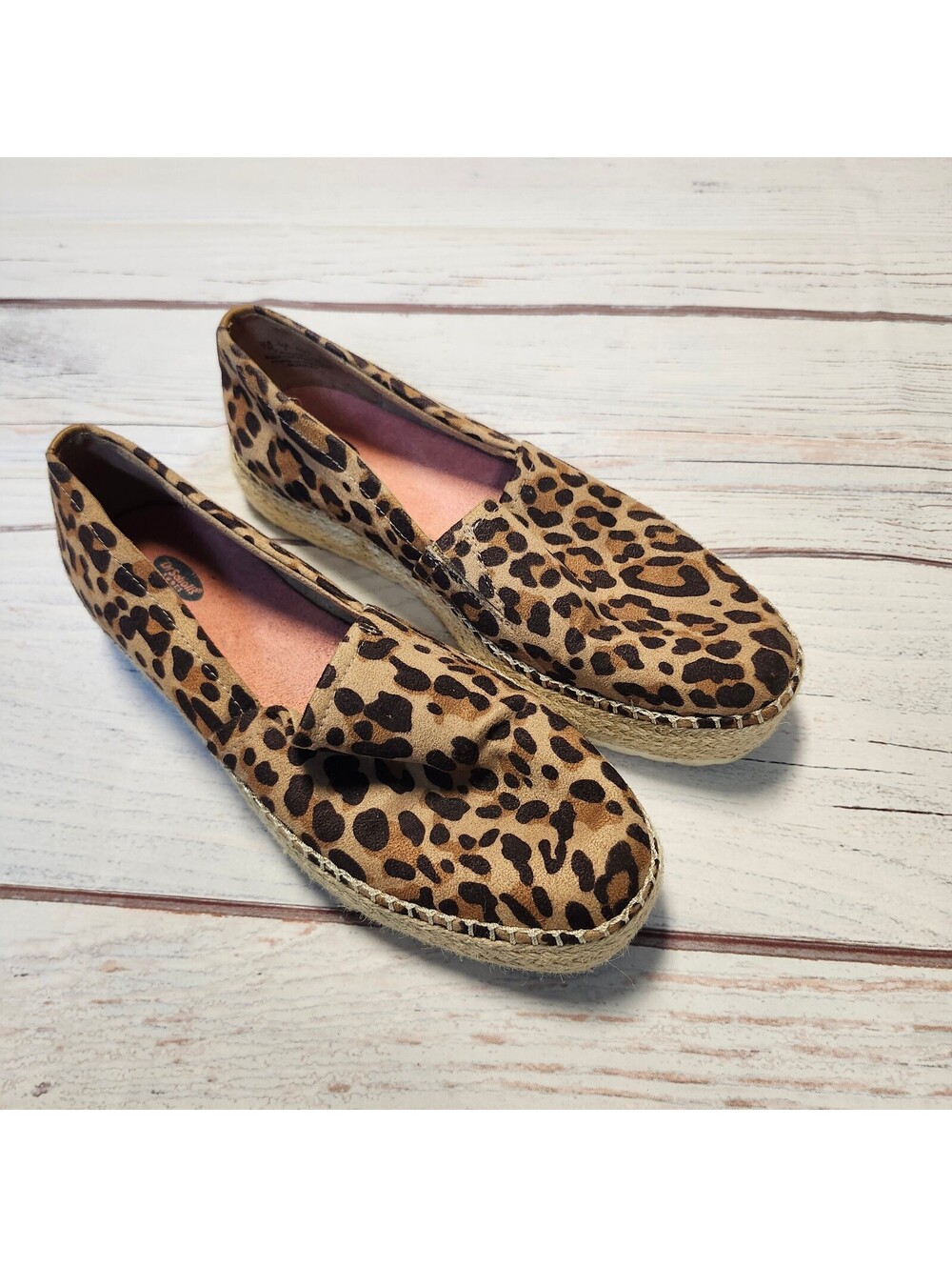 Dr Scholls Leopard Print Slip-On Flats Size 7M
